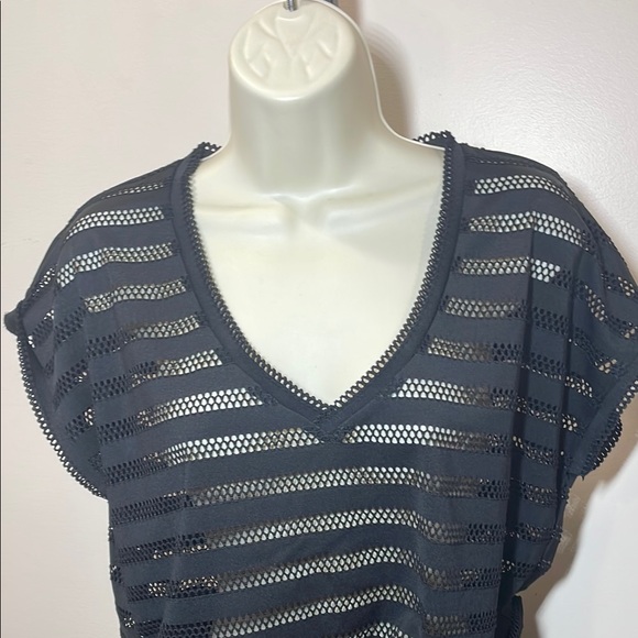 Calvin Klein Black Mesh Swim Coverup - Picture 6 of 8